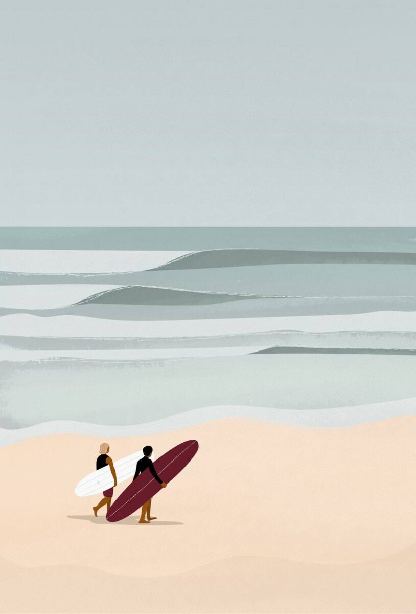 affiche surf décoration maison plages 