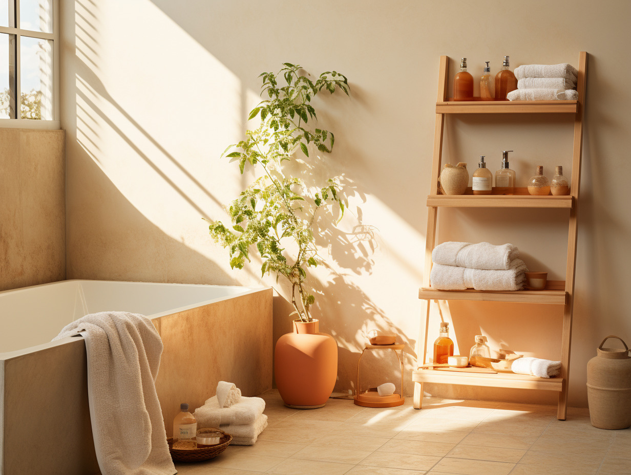 salle de bain terracotta