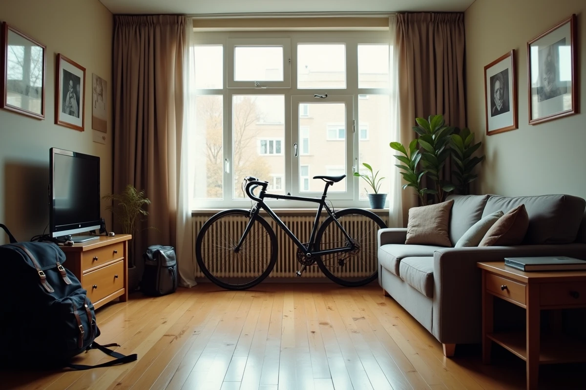 Intérieur d'un appartement en colocation avec affaires personnelles des locataires illustrant les enjeux de l'assurance habitation partagée